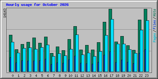 Hourly usage for October 2026